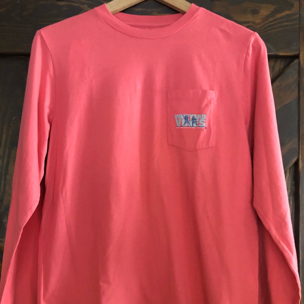 Boys Vineyard Vines Long Sleeve Lacrosse T-Shirt